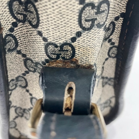 GUCCI Shoulder Bag vintage GG Supreme Navy blue - Picture 15 of 15